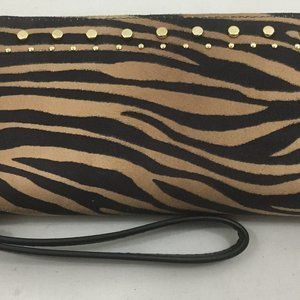 * INC International Concepts clutch handbag with gold studs